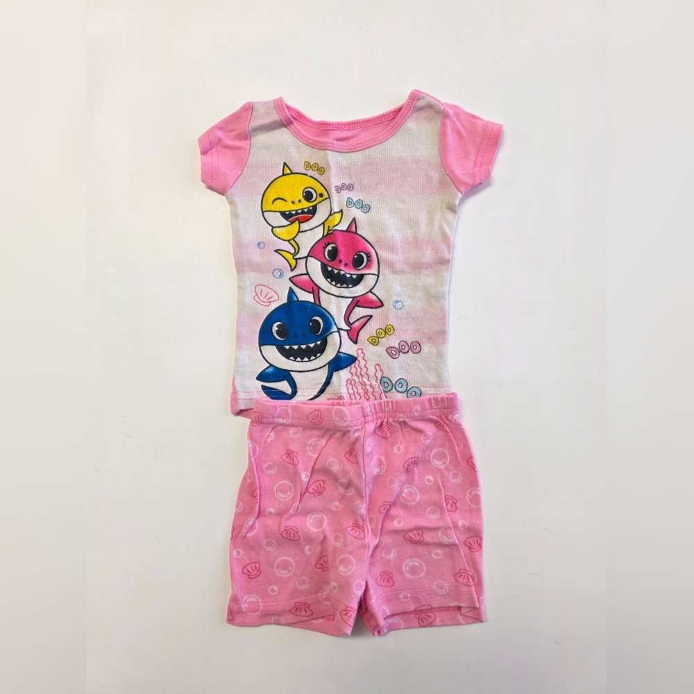 Baby Shark Girls Pajamas Shorts Set